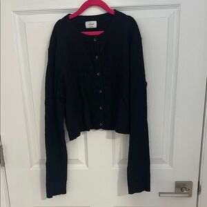 Black Button-Up Cardigan